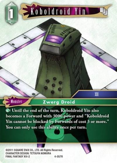 Koboldroid Yin 4-057R Opus IV Final Fantasy card