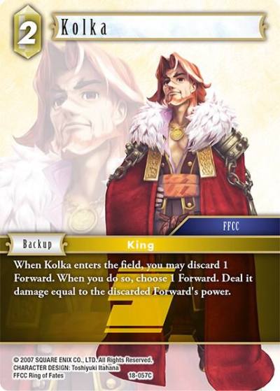 Kolka 18-057C Resurgence of Power Final Fantasy card