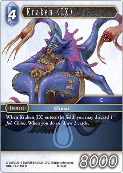 Kraken IX 14-104C Opus XIV: Crystal Abyss Final Fantasy card
