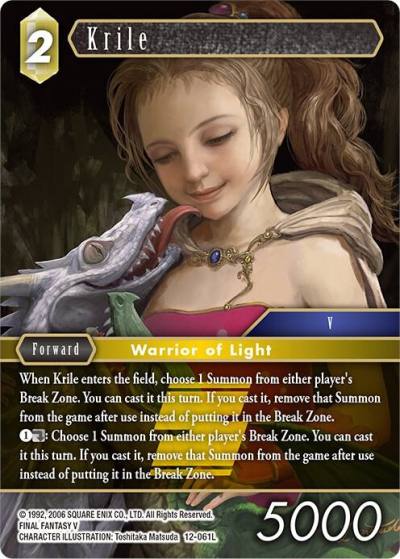 Krile 12-061L Opus XII Final Fantasy card