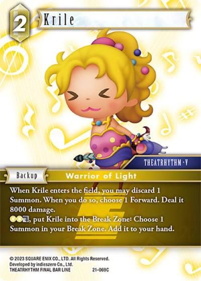 Krile 21-069C Beyond Destiny Final Fantasy card