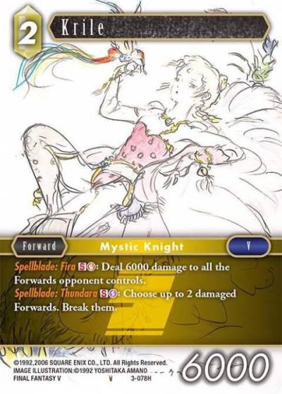 Krile 3-078H Opus III Final Fantasy card