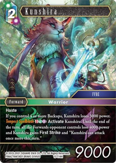 Kunshira 13-114H Opus XIII: Crystal Radiance Final Fantasy card