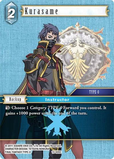 Kurasame 13-020C Opus XIII: Crystal Radiance Final Fantasy card