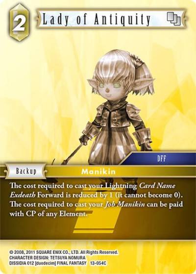 Lady of Antiquity 13-054C Opus XIII: Crystal Radiance Final Fantasy card