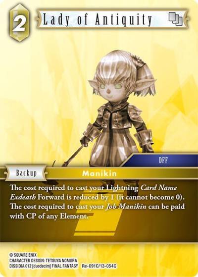 Lady of Antiquity Re-091C/13-054C Legacy Collection Final Fantasy card