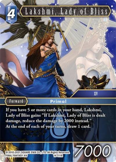 Lakshmi Lady of Bliss 14-111R Opus XIV: Crystal Abyss Final Fantasy card