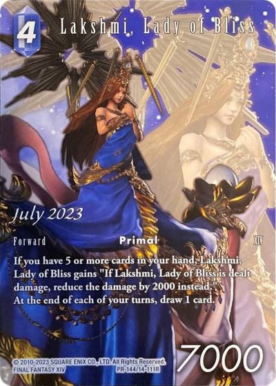 Lakshmi Lady of Bliss PR-144/14-111R FF: Promo Cards Final Fantasy card