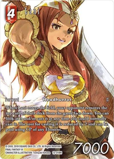 Lani Full Art 12-018H Opus XII Final Fantasy card
