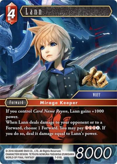 Lann 7-018L Opus VII Final Fantasy card