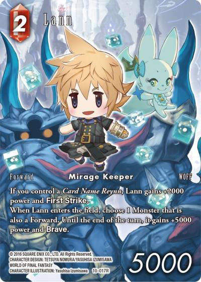 Lann Full Art 10-017R Opus X Final Fantasy card