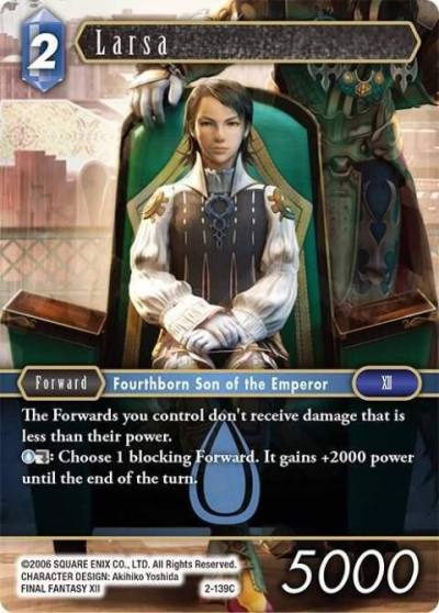 Larsa 2-139C Opus II Final Fantasy card