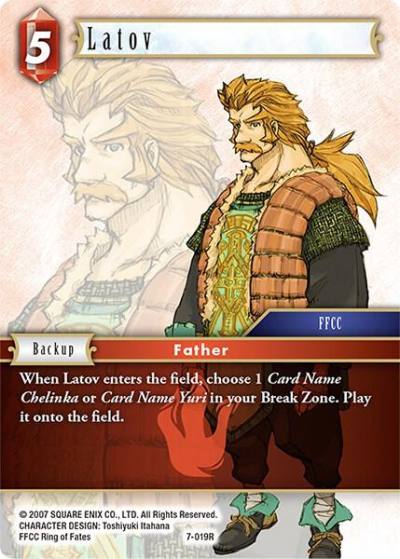 Latov 7-019R Opus VII Final Fantasy card