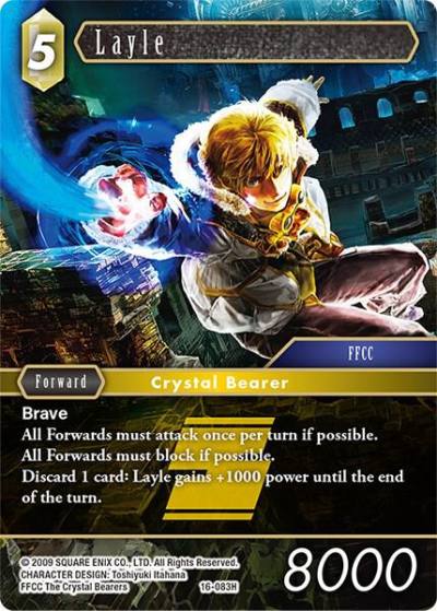 Layle 16-083H Emissaries of Light Final Fantasy card