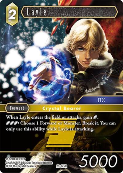 Layle 23-075R Hidden Trials Final Fantasy card