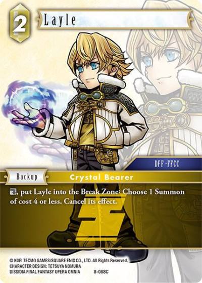 Layle 8-088C Opus VIII Final Fantasy card