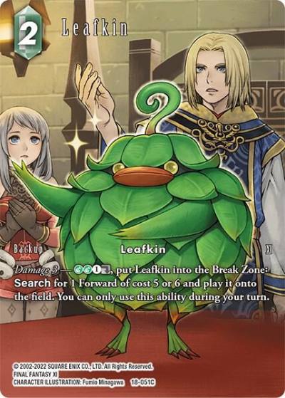Leafkin Full Art 18-051C Resurgence of Power Final Fantasy card