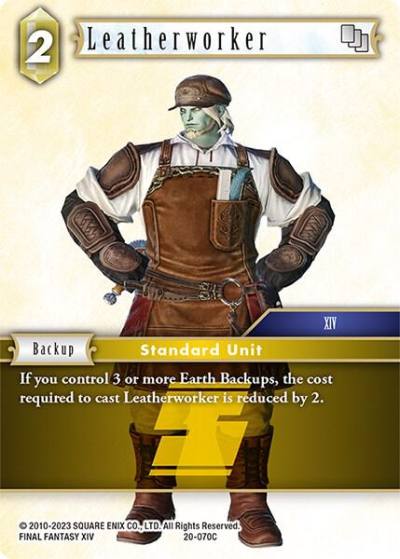 Leatherworker 20-070C Dawn of Heroes Final Fantasy card