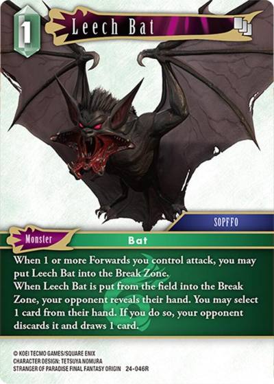 Leech Bat 24-046R Hidden Legends Final Fantasy card