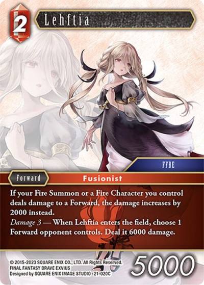 Lehftia 21-020C Beyond Destiny Final Fantasy card