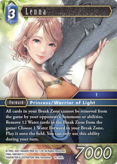 Lenna 18-100L Resurgence of Power Final Fantasy card