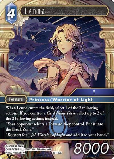 Lenna 26-120L Gunslinger in the abyss Final Fantasy card