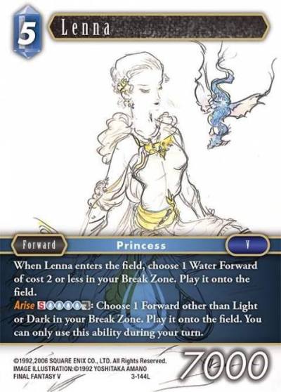 Lenna 3-144L Opus III Final Fantasy card