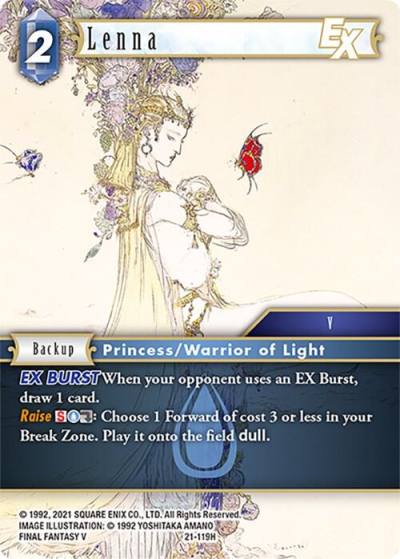 Lenna EX 21-119H Beyond Destiny Final Fantasy card