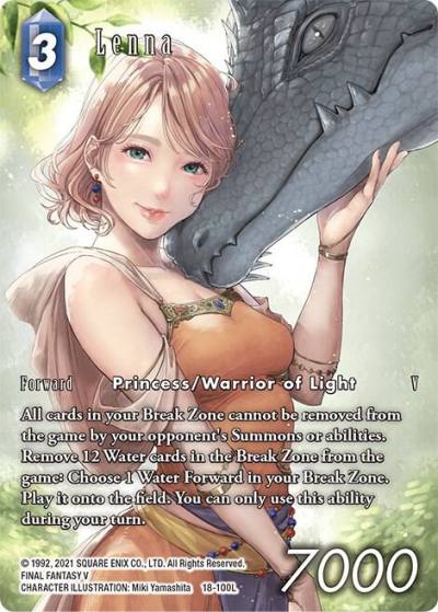 Lenna Full Art 18-100L Resurgence of Power Final Fantasy card