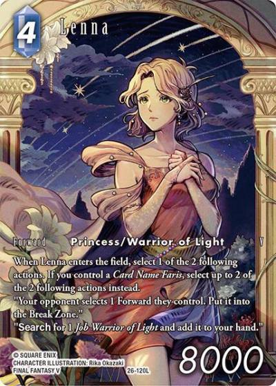 Lenna Full Art 26-120L Gunslinger in the abyss Final Fantasy card