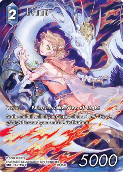Lenna (Full Art) 29-114C Blissful Eternity Final Fantasy card