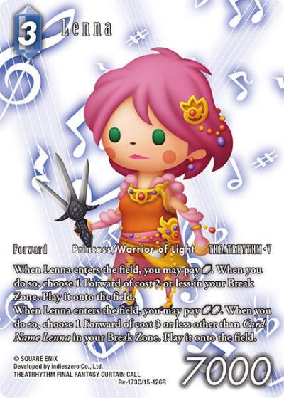 Lenna Full Art Re-173C/15-126R Legacy Collection Final Fantasy card