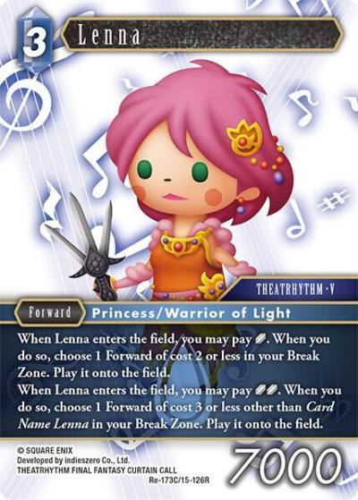 Lenna Re-173C/15-126R Legacy Collection Final Fantasy card