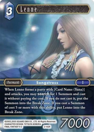 Lenne 2-142R Opus II Final Fantasy card