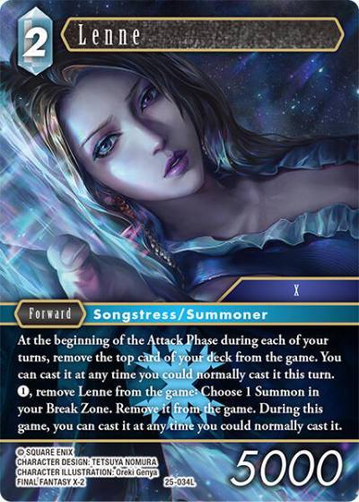 Lenne 25-034L Tears of the Planet Final Fantasy card