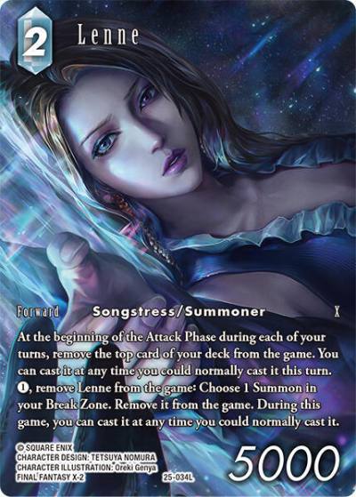 Lenne Full Art 25-034L Tears of the Planet Final Fantasy card