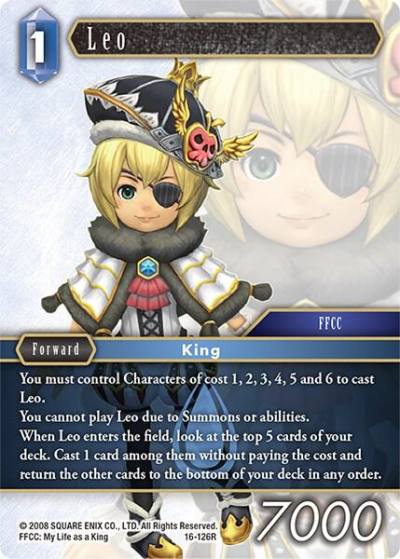 Leo 16-126R Emissaries of Light Final Fantasy card