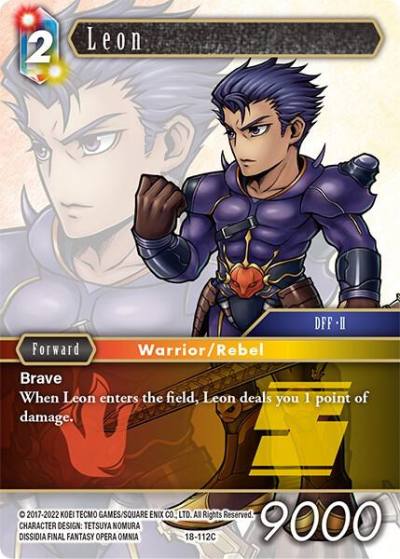 Leon 18-112C Resurgence of Power Final Fantasy card