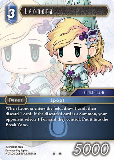 Leonora 28-113R Dreamlike Oceans Final Fantasy card
