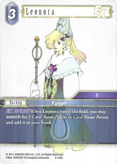 Leonora EX 3-143C Deck Exclusive Cards Final Fantasy card