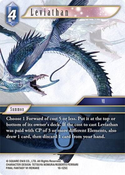 Leviathan 16-125C Emissaries of Light Final Fantasy card