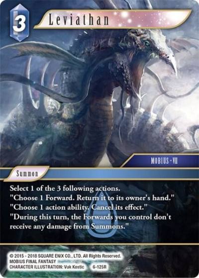 Leviathan 6-125R Opus VI Final Fantasy card
