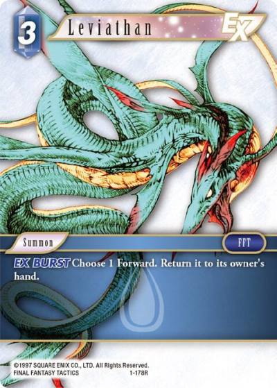 Leviathan EX 1-178R Opus I Final Fantasy card