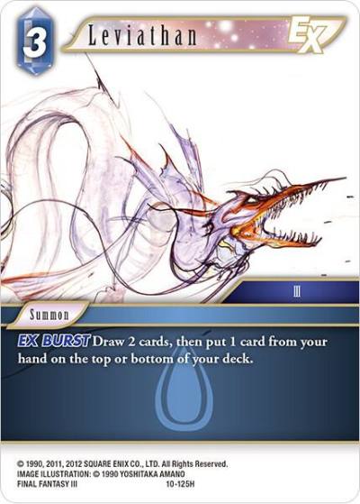 Leviathan EX 10-125H Opus X Final Fantasy card