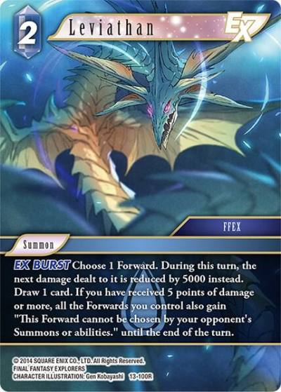 Leviathan EX 13-100R Opus XIII: Crystal Radiance Final Fantasy card