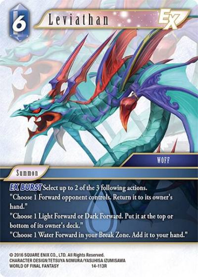 Leviathan EX 14-113R Opus XIV: Crystal Abyss Final Fantasy card