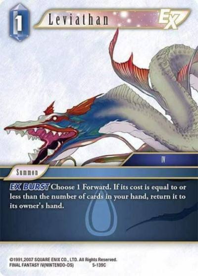 Leviathan EX 5-139C Opus V Final Fantasy card