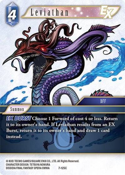 Leviathan EX 7-125C Opus VII Final Fantasy card