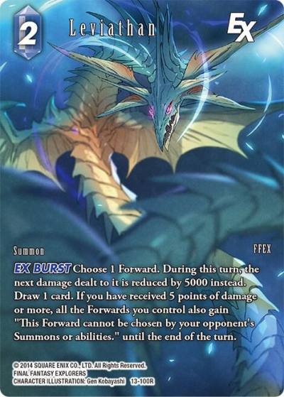 Leviathan EX Full Art 13-100R Opus XIII: Crystal Radiance Final Fantasy card