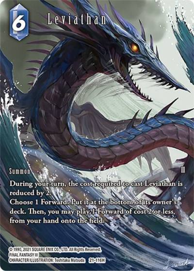 Leviathan Full Art 21-116H Beyond Destiny Final Fantasy card
